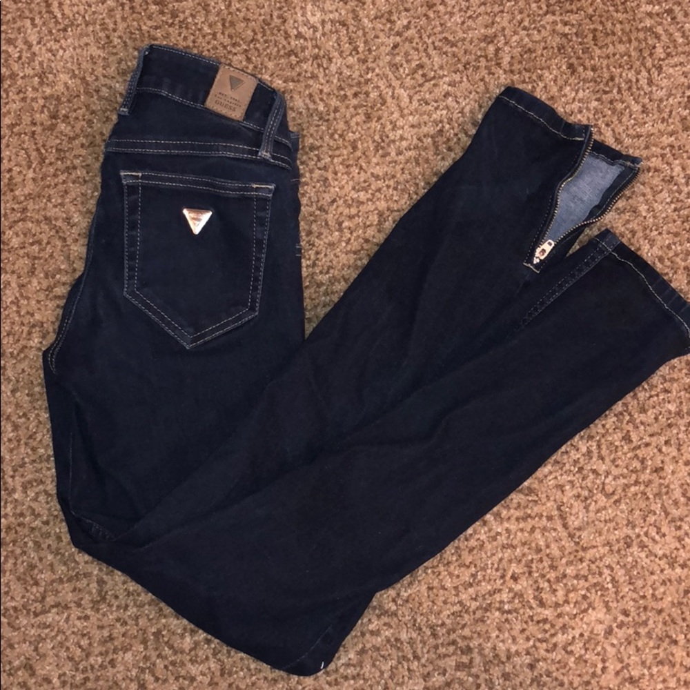 GUESS Marilyn 3 zip pants size 23 (00)